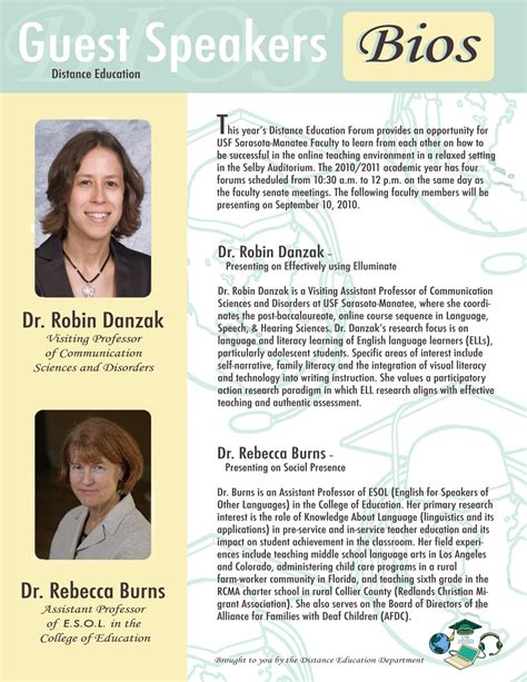 Speaker Bio Template