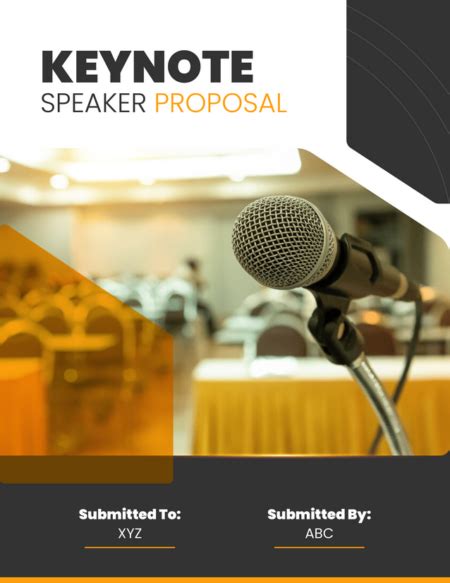 Speaking Engagement Proposal Template