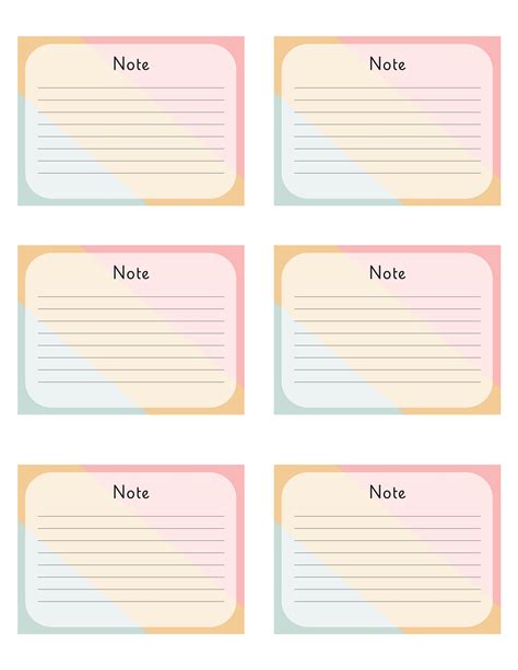 Speech Notecard Template