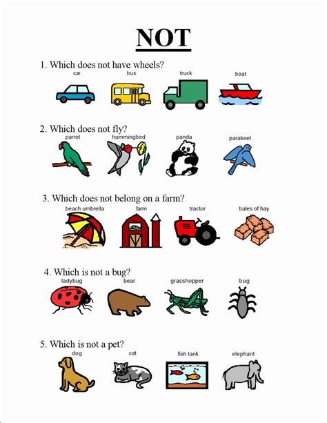 Speech Therapy Printable Worksheets