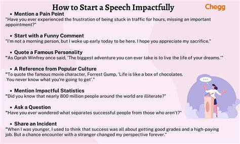 Speech Tips