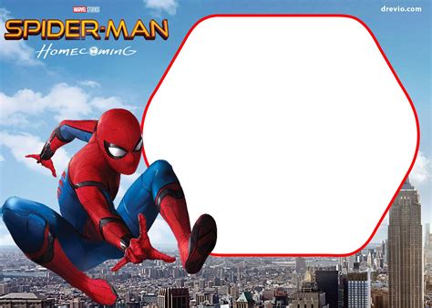 Spider Man Invitation Template