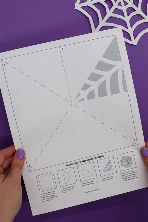 Spider Web Cut Out Template