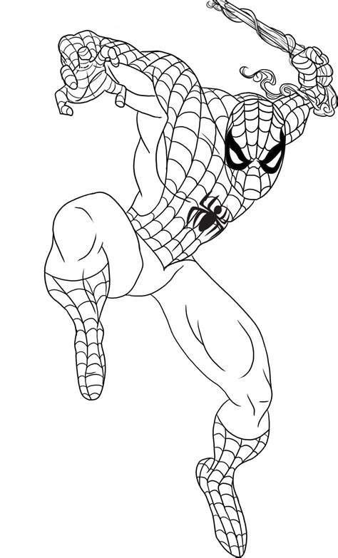 Spiderman Coloring Page Printable