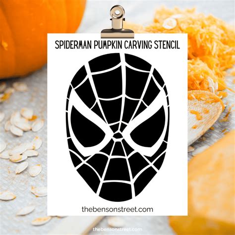 Spiderman Template Pumpkin
