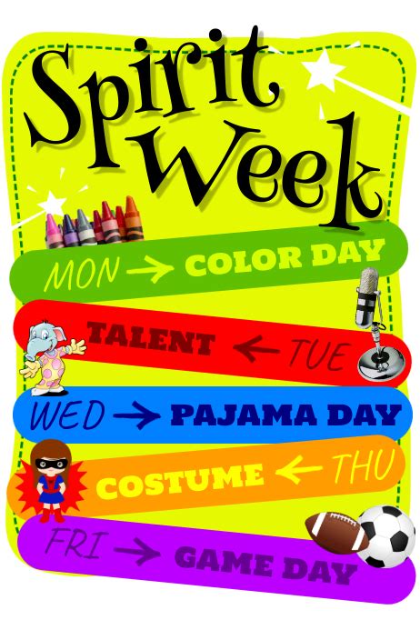 Spirit Week Template