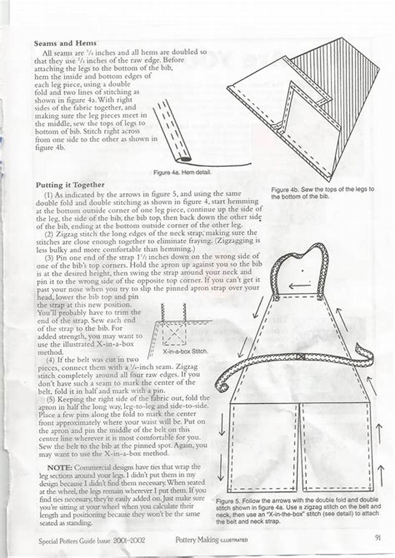 Split Leg Apron Pattern