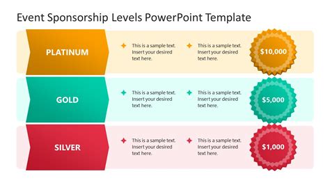 Sponsorship Levels Template