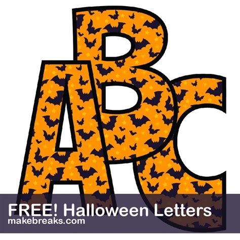 Spooky Letters Printable