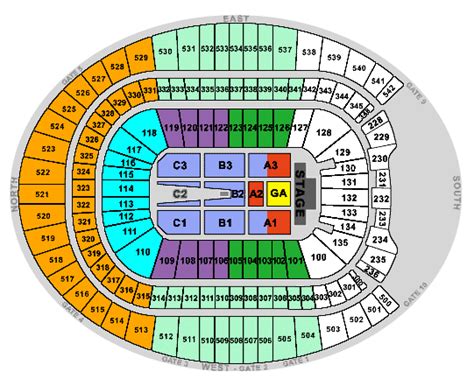 Sports Authority Field Seating Chart