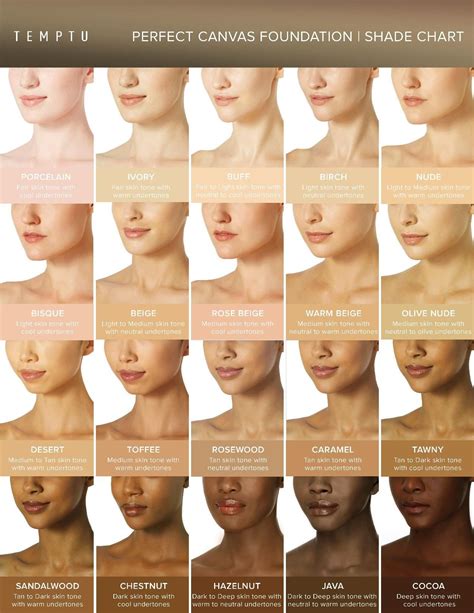 Spray Tan Shades Chart