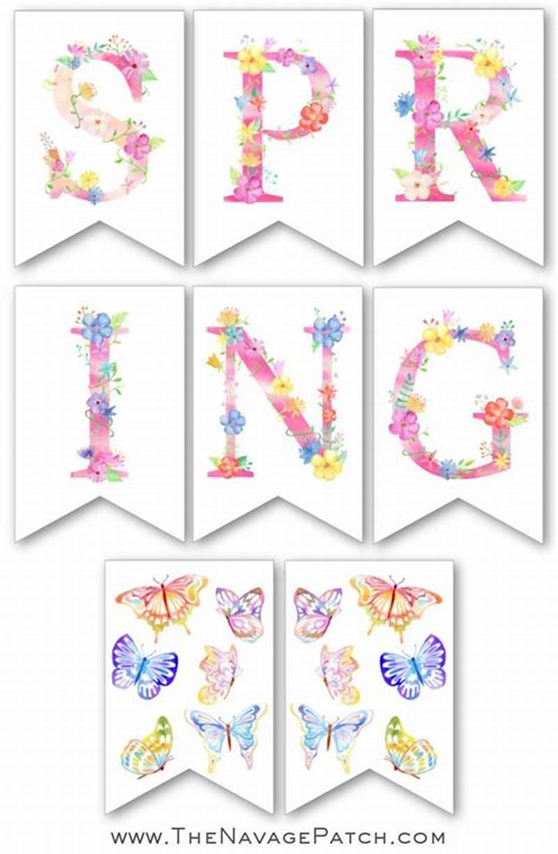 Spring Banner Printable