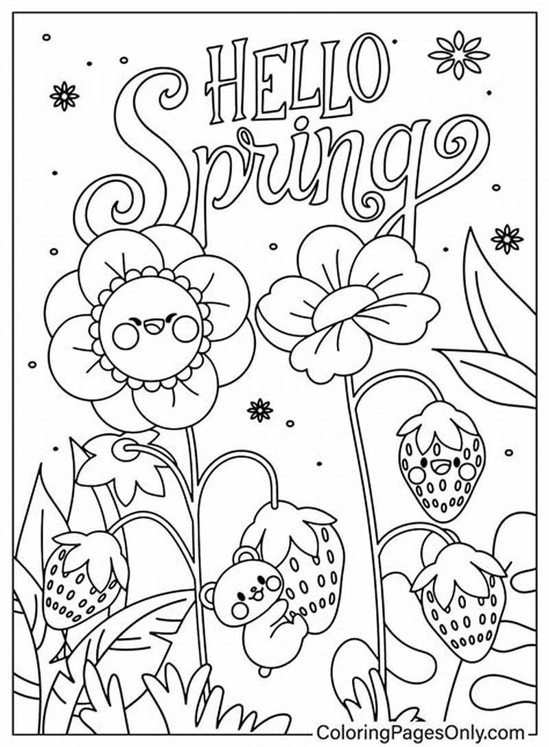 Spring Coloring Books