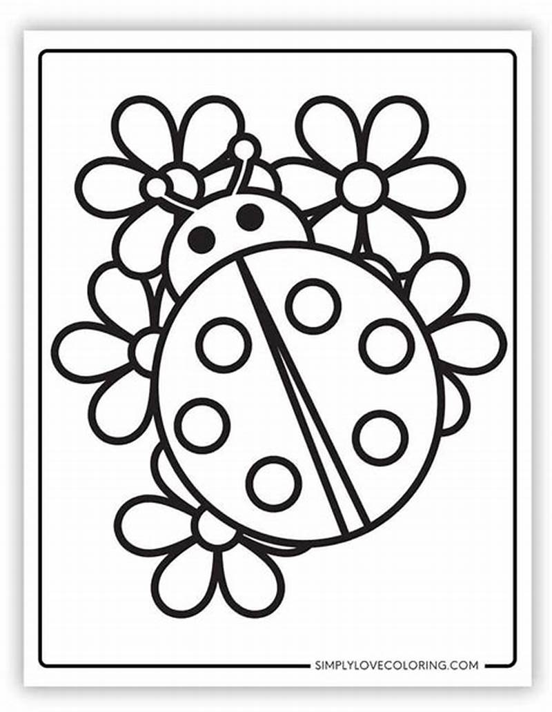 Spring Easy Coloring Pages