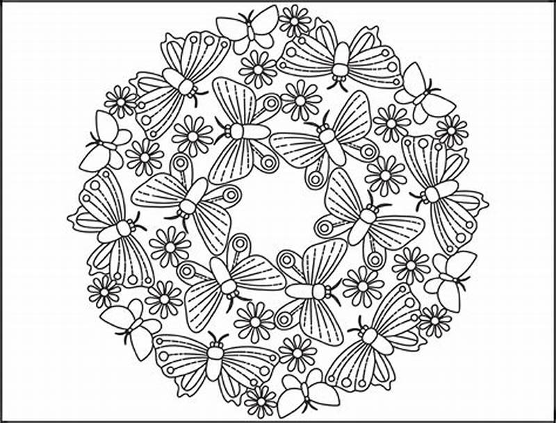 Spring Mandala Coloring