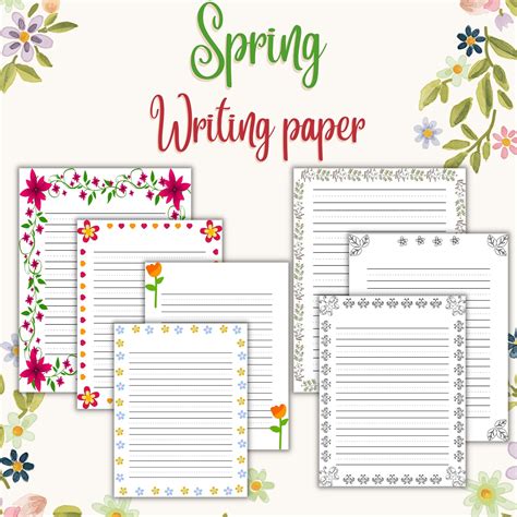 Spring Writing Template