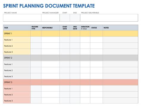 Sprint Templates