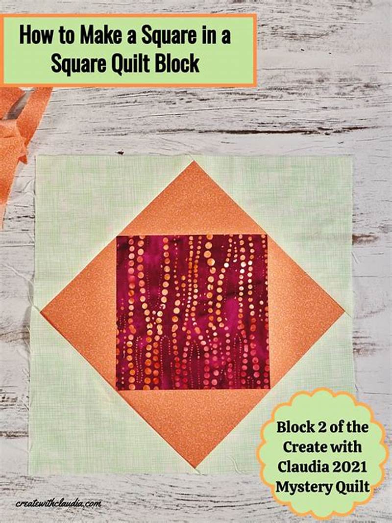 Square In Square Quilt Block Pattern