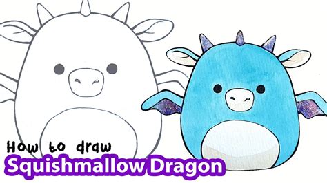 Squishmallow Drawing Template