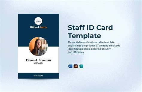Staff Id Badge Template