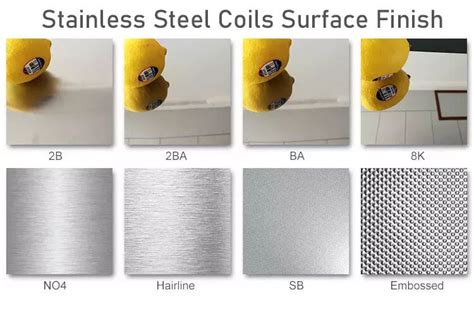 Stainless Steel Finish Chart