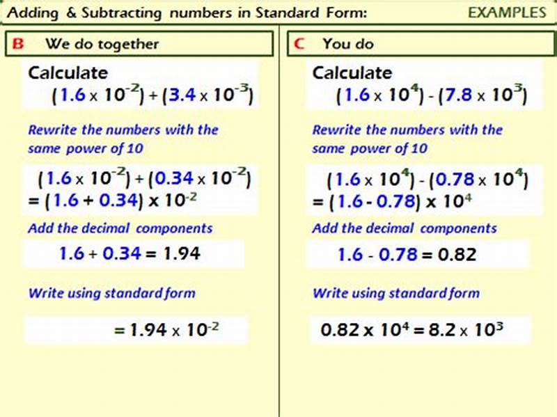 Standard Form Adding