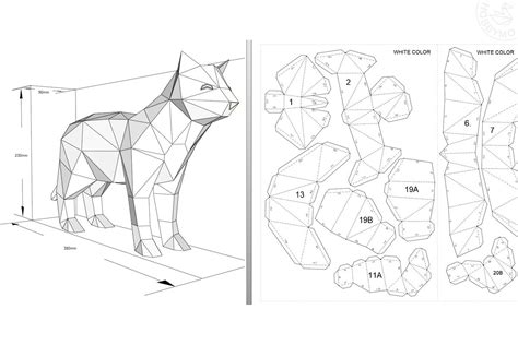 Standing Cat Template