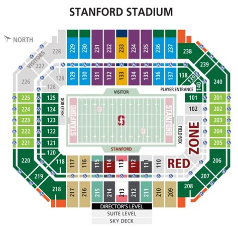 Stanford Stadium Seating Chart With Seat Numbers