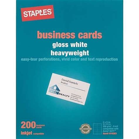 Staples Business Card Templates