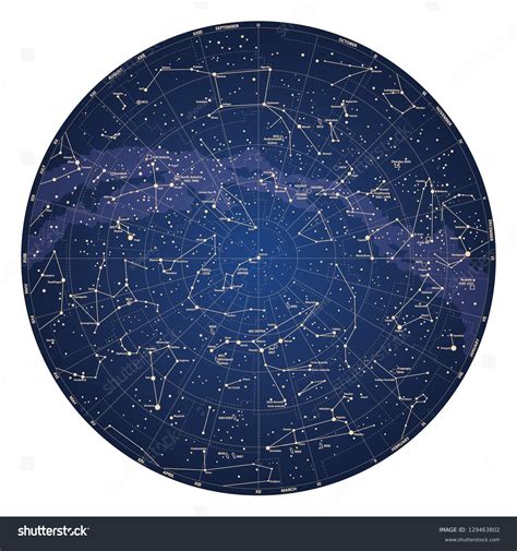 Star Chart Northern Hemisphere