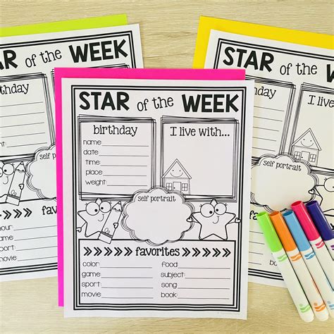 Star Of The Week Template