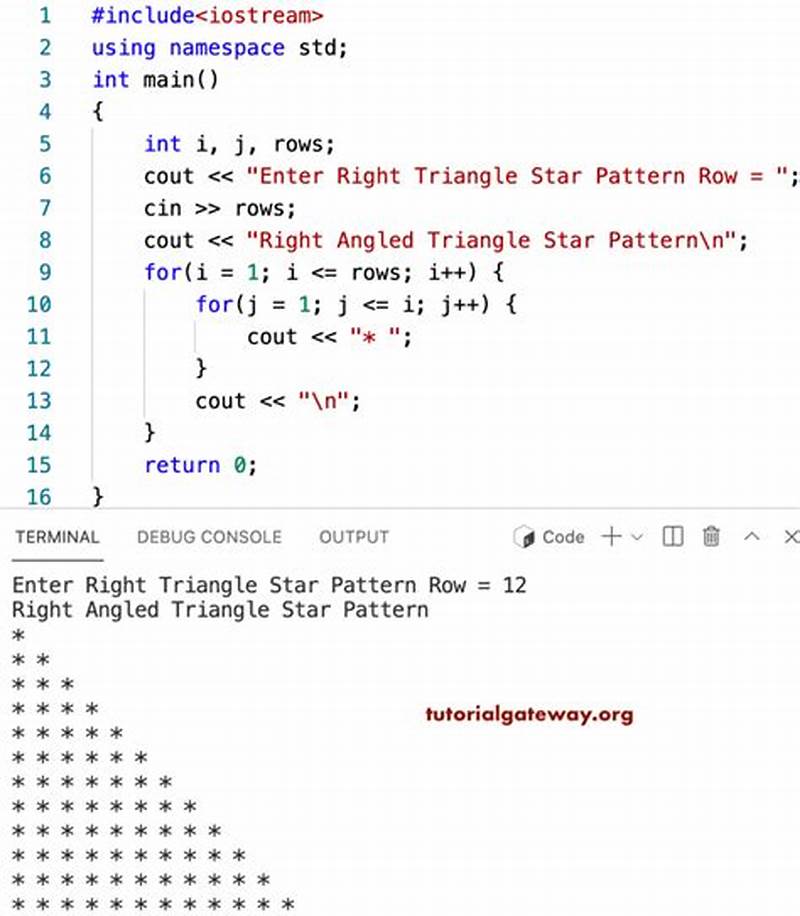 Star Pattern In C   Using While Loop