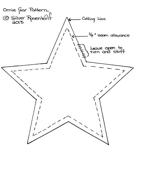 Star Template For Sewing