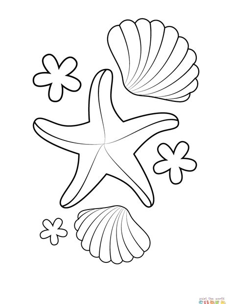 Starfish Coloring Pages Printable