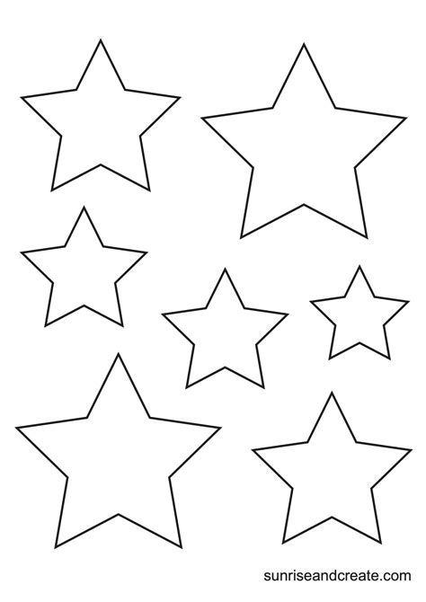 Stars Printable Template