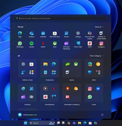 Start Menu Windows 11
