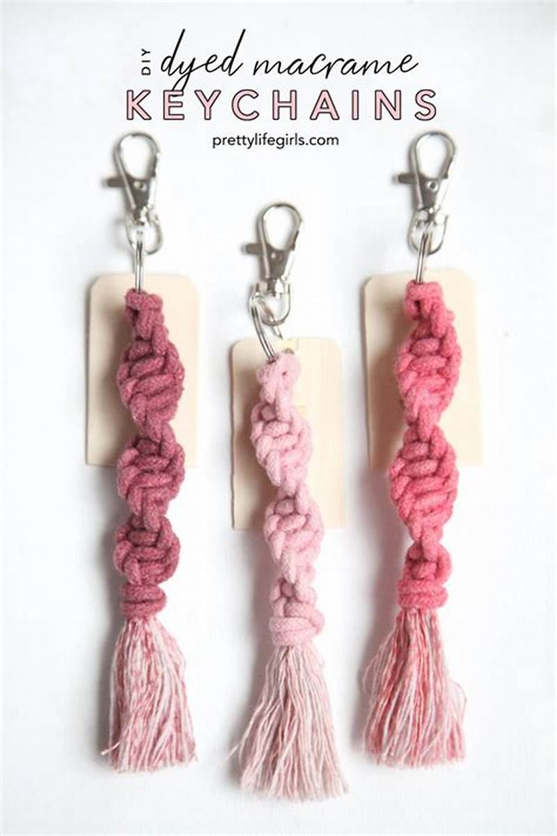Step By Step Macrame Keychain Pattern