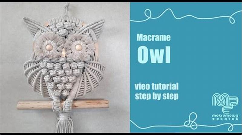 Step By Step Macrame Owl Pattern