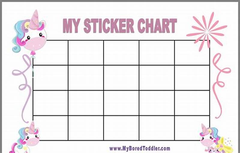 Sticker Chart Free Printable