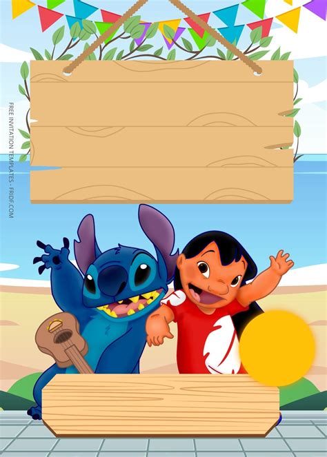 Stitch Invitation Template