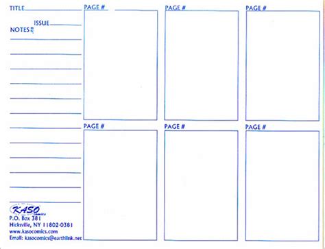Storyboard Comic Template