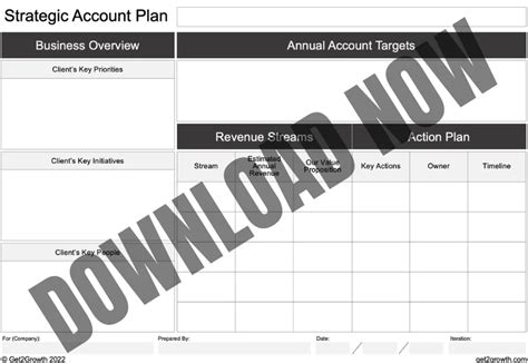 Strategic Account Planning Template