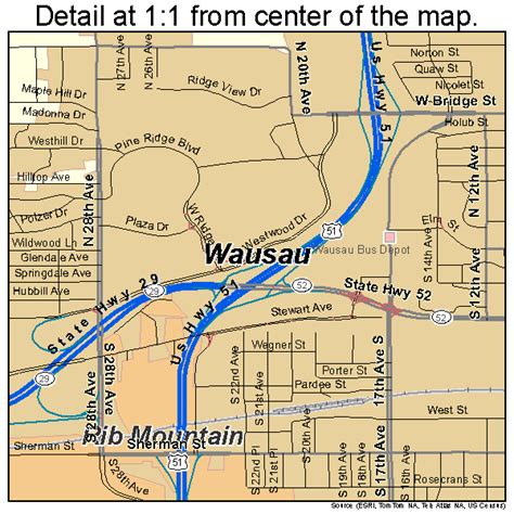 Street Map Wausau