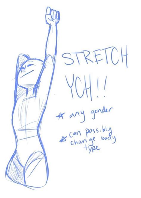 Stretching Poses Drawing