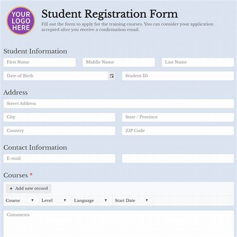 Student Registration Form In Android Studio