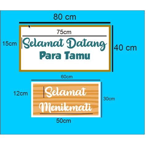 Styrofoam Selamat Datang Rustic