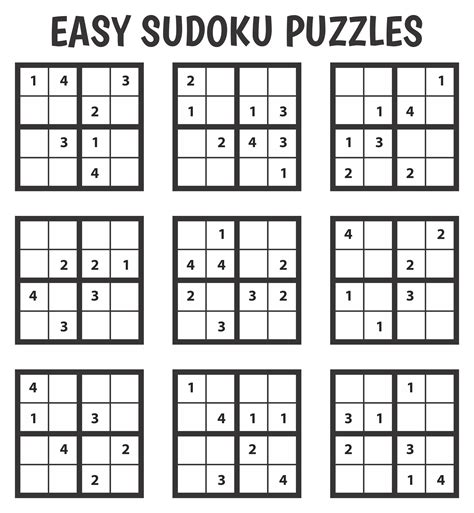 Sudoko Printables