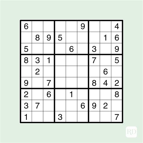 Sudoku Free Printable Easy