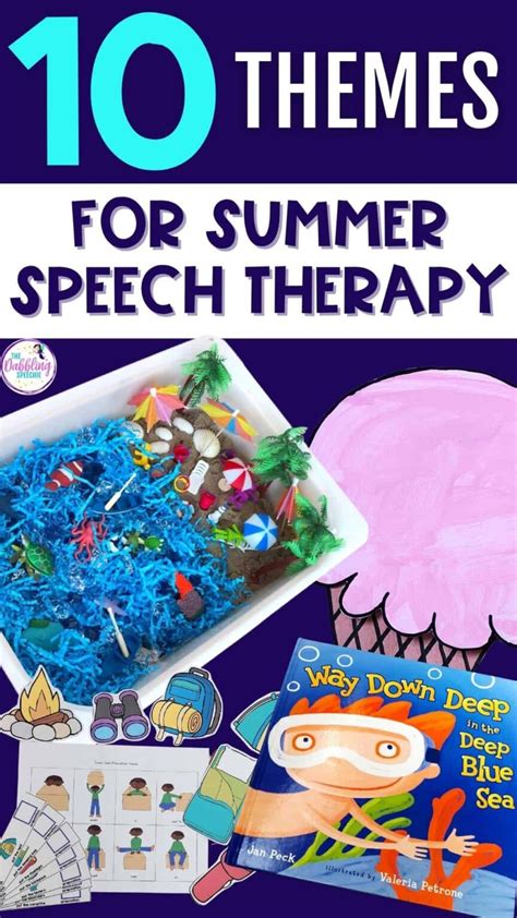 Summer Speech Therapy Splat Mat Printable