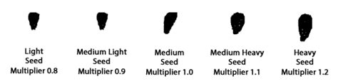 Sunflower Seed Size Chart